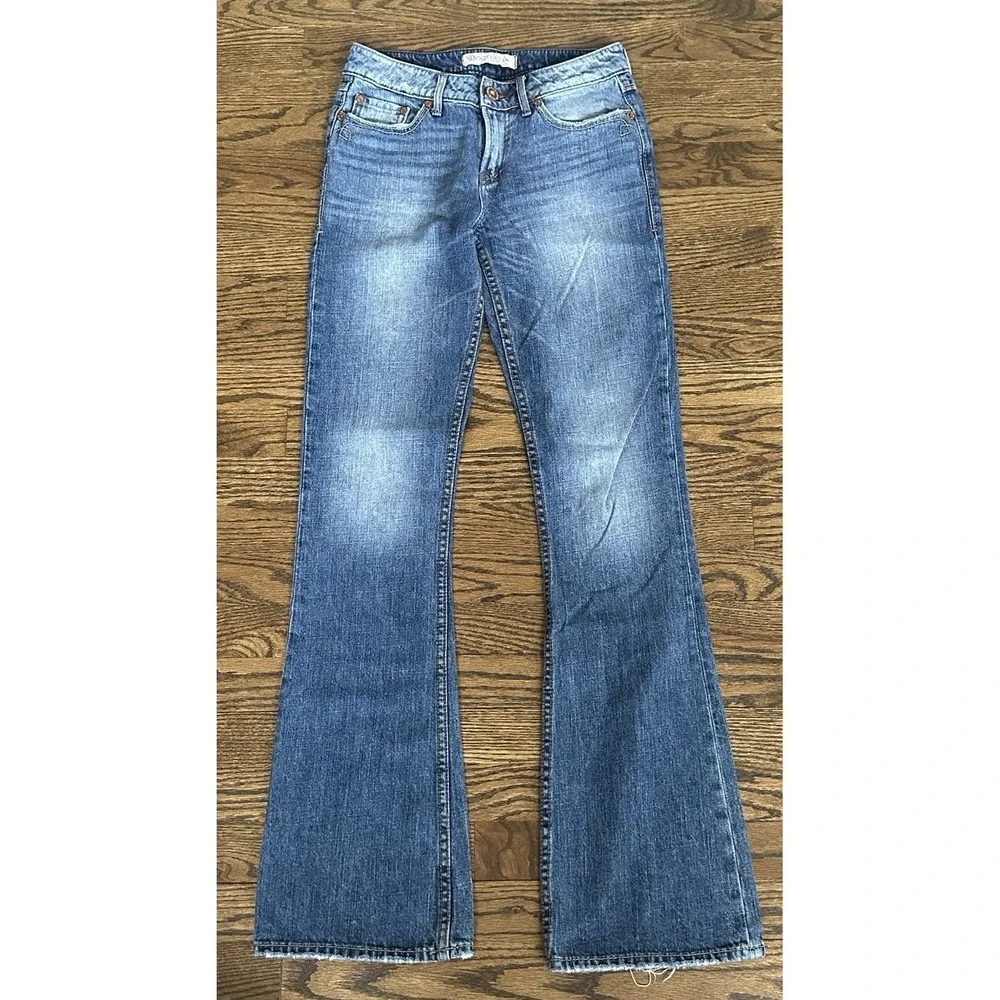 Boot Heel Trading Co Kennett Women Blue Bootcut Jeans Low Rise Size 26x32